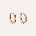 orecchini a cerchio silver rainbow argento rosa cubic zirconia collezione silver rainbow rosa