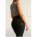 pantaloni push up wr. up vita alta e fondo super flare nero donna xx large