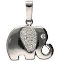 ciondolo elefante oro bianco gl102035