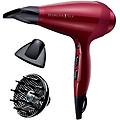 phon professionale ionico silk ac9096 2400w 6 temperature 3 velocit&agrave; diffusore rosso