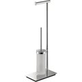 square piantana con porta scopino e porta rotolo cromata codice prod b99040cr