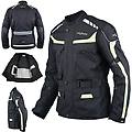 a-pro giacca impermeabile moto tessuto protezioni ce scooter viaggio fluo l