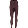 pantaloni push up wr. up 7/8 vita alta jersey drill ecologico huckleberry donna medium
