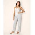 pantalone lungo pigiama daily con tencel modal / grigio melange chiaro / s grigio melange chiaro
