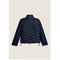 piumino donna trapuntato con collo alto e finitura lucida dark sapphire donna medium