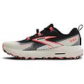 cascadia 18 w scarpe trail running donna white/black/pink 8 us