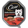 Cesar Vaschette 56 X 150 G Umido Per Cane Ricette Classiche Manzo E Fegato