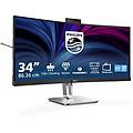 34b2u6603ch monitor curvo wqhd da 34 pollici altezza regolabile altoparlanti webcam da 5 mp