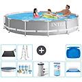 - piscina fuori terra in giro 366x76 cm grigio include accessori coordinati a1928