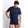 t-shirt girocollo uomo tinta unita superior cotton / blu notte / xxl blu notte
