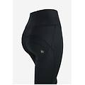 pantaloni push up wr. up vita altissima effetto metallizzato black coated donna extra small