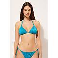 triangolo imbottiture estraibili costume shiny satin donna azzurro 3