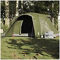 - tenda familiare a cupola 6 persone verde oliva impermeabile