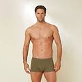 boxer tinta unita senza cuciture in modal elasticizzato basic mondal / verde militare / 5 verde