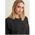 felpa cropped comfort fit tinta a freddo black cold dyed donna xx large