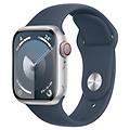watch series 9 41 mm digitale 352 x 430 pixel touch screen 4g argento wi-fi gps (satellitare)