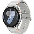 galaxy watch7 bluetooth gps nfc 44mm amoled argento m/l ip68 5atm spo2 cardio