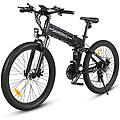 bicicletta elettrica samebike lo26-ii-ft-yd 900w pieghevole batteria 48v 14ah autonomie 80km lcd