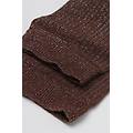 calzini a costine glitter donna marrone tu