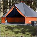 - tenda familiare tipi 8 persone grigia e arancione impermeabile