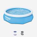 bestway. piscina gonfiabile rotonda con accessori 3m blu piscine ritiro gratis
