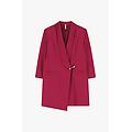 abito blazer con spilla in metallo