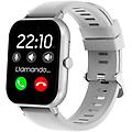 forest bluetooth 42mm display 1. 83 rettangolare argento ip67 spo2 cardiofrequenzimetro