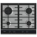 - piano cottura hahg6br4xh a gas 4 fuochi gas colore acciaio inox