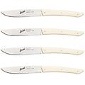 set coltelli da bistecca 4 pezzi color crema