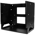 startech. com armadio rack da muro 8u con mensola acciaio nero