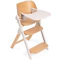 artsana meraviglia seggiolone pappa bambini in legno colore fossil