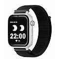 smartwatch save family plus con gps e chiamata cinturino in tessuto bianco nero non include sim