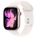 APPLE watch series 11 gps + cellular 46mm cassa alluminio oro rosa con band rosa fard m/l