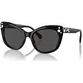 occhiali da sole forma cat-eye sk6020 neri os