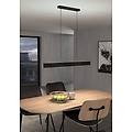 plafoniera led andreas-z nero117 cm luce calda dimmerabile