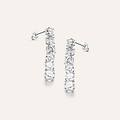 orecchini pendenti tennis silver elegance argento rodiato cubic zirconia collezione silver elegance
