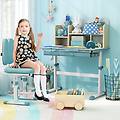 scrivania per studio dei bambini regolabile in altezza con piano inclinabile tavolo per bambini 3-12