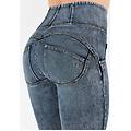 jeans push up wr. up vita alta superskinny denim navetta marble e strappi jeans slavato-cuciture