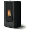 stufa a pellet mod. filippo 8 con rivestimento in acciaio verniciato e top in ceramica 7 2 kw