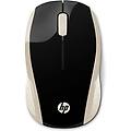 Hp Mouse Wireless 200 Silk Gold Ottico 2 Tasti 1000 Dpi Colore Nero Oro
