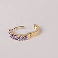 orecchini a cerchio toujours oro giallo cubic zirconia collezione toujours oro giallo