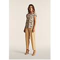 Freddy Pantaloni In Twill Di Lyocell Lunghezza Cropped