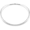 collana matrix taglio baguette bianca placcato rodio os