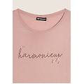 t-shirt donna in jersey viscosa scritta composta da borchie fawn donna xxs