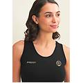 top sportivo fgi a supporto medio merchandise ufficiale nero donna extra small