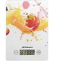 bilancia da cucina pc 1023 con piattaforma in vetro temperato fino a 5 kg bianca
