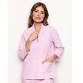 maglia manica lunga a camicia con pois ricamati daily pajamas / righe / s righe