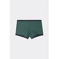 boxer mare aderente parigamba profili a contrasto uomo verde taglia s