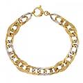 bracciale da donna oro giallo e bianco 803321733699