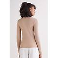 cardigan a costine in cotone lamè donna rosa taglia l